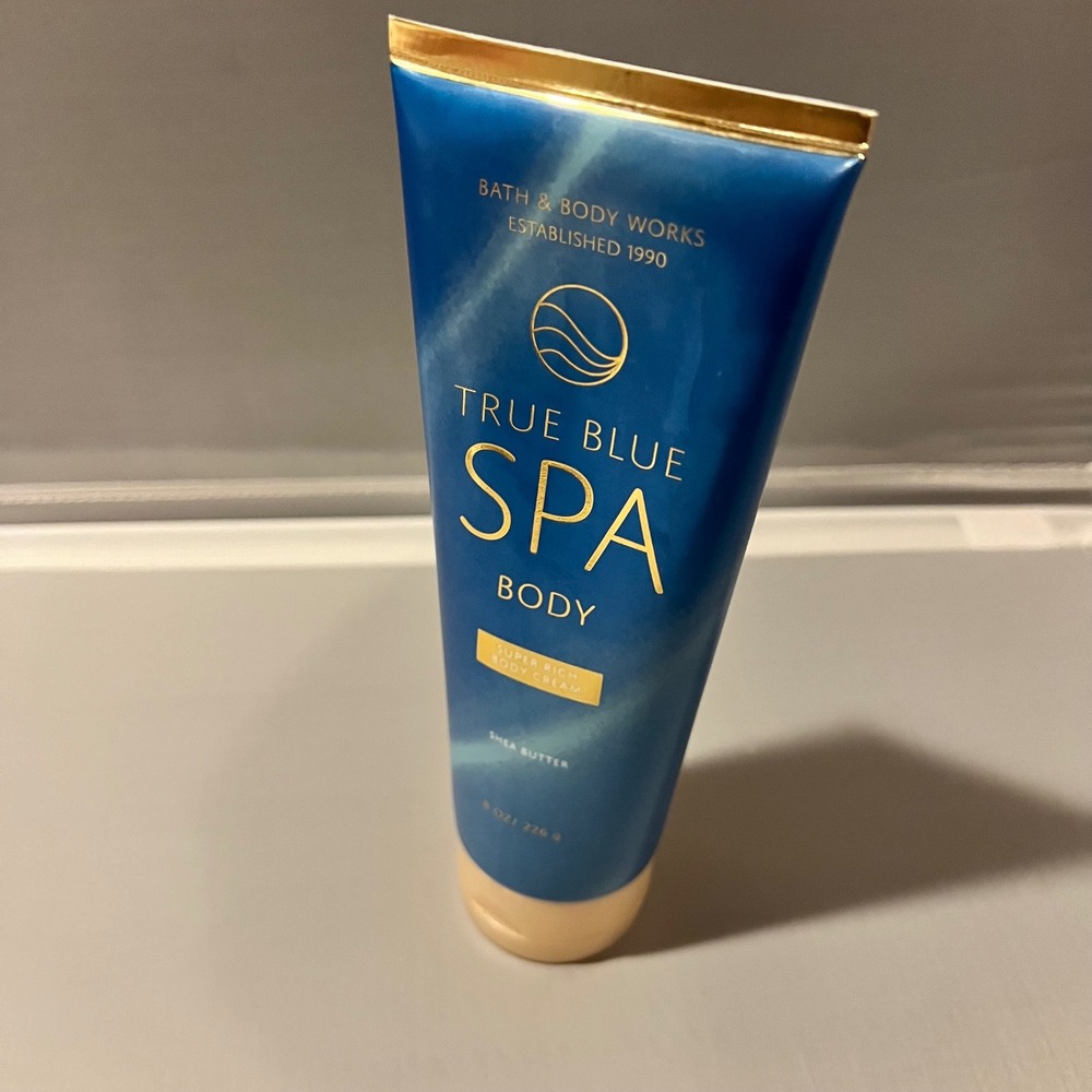 Bath & Body Works True Blue Spa Super Rich Body Cream Shea Butter 8oz 226g New